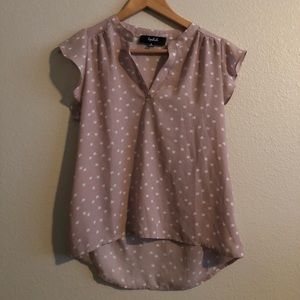 Kitty patternpink blouse